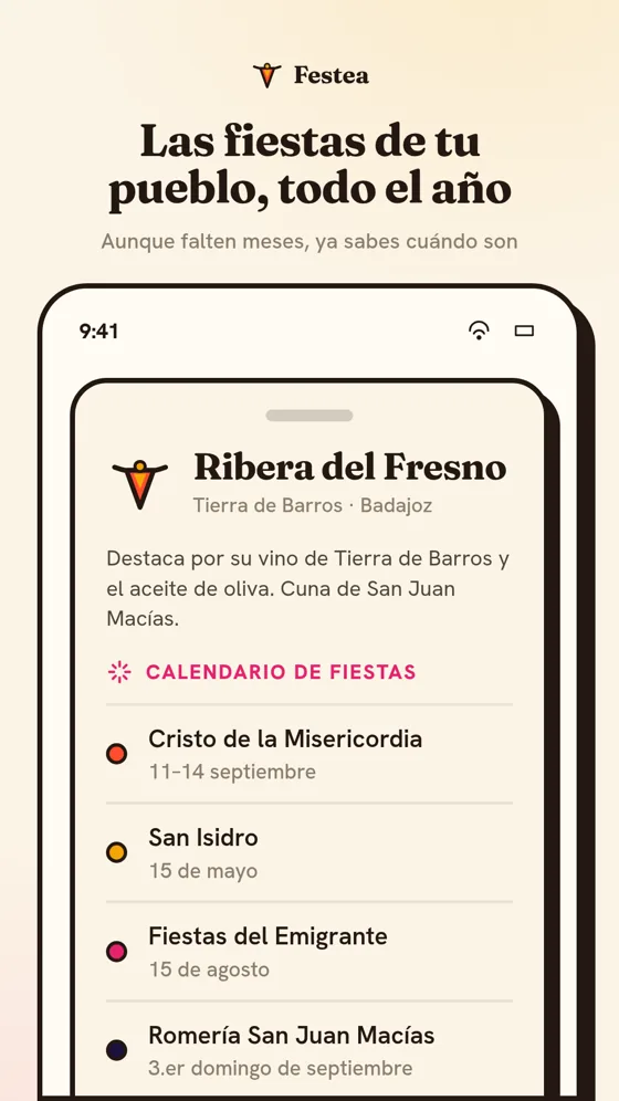 Calendario de fiestas de Ribera del Fresno en Festea